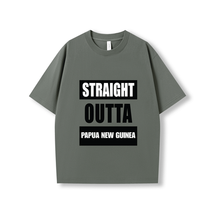 STRAIGHT OUTTA PAPUA NEW GUINEA | OVERSIZE UNISEX TEE - Stick N It