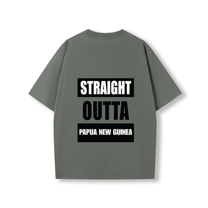 STRAIGHT OUTTA PAPUA NEW GUINEA | OVERSIZE UNISEX TEE - Stick N It