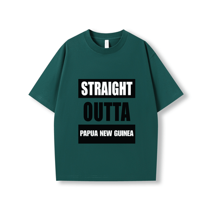 STRAIGHT OUTTA PAPUA NEW GUINEA | OVERSIZE UNISEX TEE - Stick N It