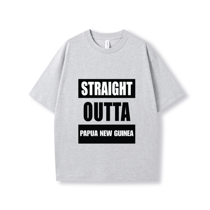 STRAIGHT OUTTA PAPUA NEW GUINEA | OVERSIZE UNISEX TEE - Stick N It