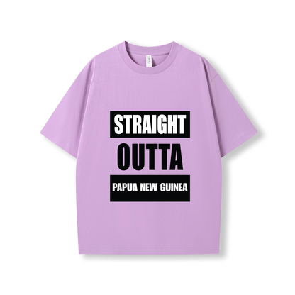 STRAIGHT OUTTA PAPUA NEW GUINEA | OVERSIZE UNISEX TEE - Stick N It