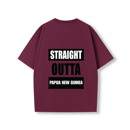 STRAIGHT OUTTA PAPUA NEW GUINEA | OVERSIZE UNISEX TEE - Stick N It