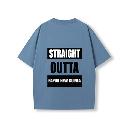 STRAIGHT OUTTA PAPUA NEW GUINEA | OVERSIZE UNISEX TEE - Stick N It