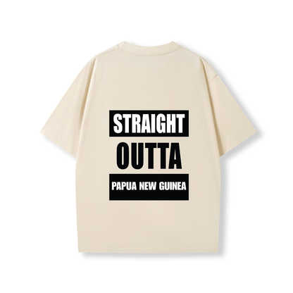 STRAIGHT OUTTA PAPUA NEW GUINEA | OVERSIZE UNISEX TEE - Stick N It