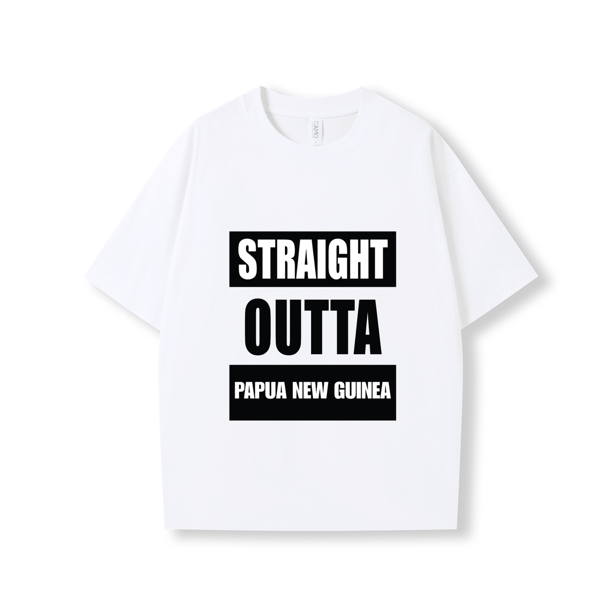 STRAIGHT OUTTA PAPUA NEW GUINEA | OVERSIZE UNISEX TEE - Stick N It