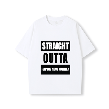 STRAIGHT OUTTA PAPUA NEW GUINEA | OVERSIZE UNISEX TEE - Stick N It