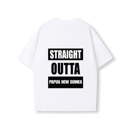 STRAIGHT OUTTA PAPUA NEW GUINEA | OVERSIZE UNISEX TEE - Stick N It