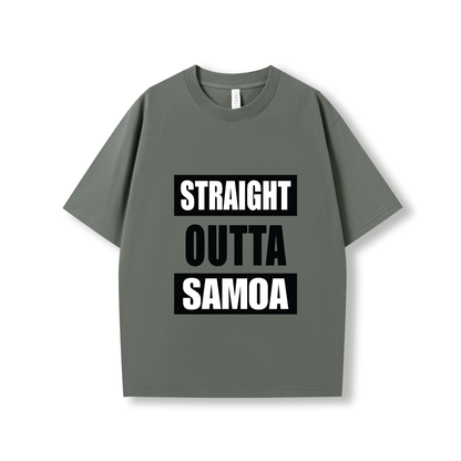 STRAIGHT OUTTA SAMOA | OVERSIZE UNISEX TEE - Stick N It