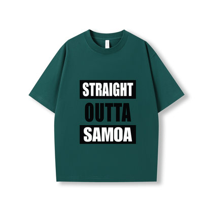 STRAIGHT OUTTA SAMOA | OVERSIZE UNISEX TEE - Stick N It