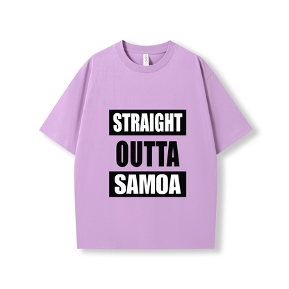 STRAIGHT OUTTA SAMOA | OVERSIZE UNISEX TEE - Stick N It