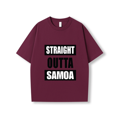 STRAIGHT OUTTA SAMOA | OVERSIZE UNISEX TEE - Stick N It