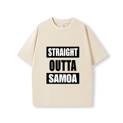 STRAIGHT OUTTA SAMOA | OVERSIZE UNISEX TEE - Stick N It