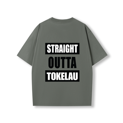 STRAIGHT OUTTA TOKELAU | OVERSIZE UNISEX TEE - Stick N It
