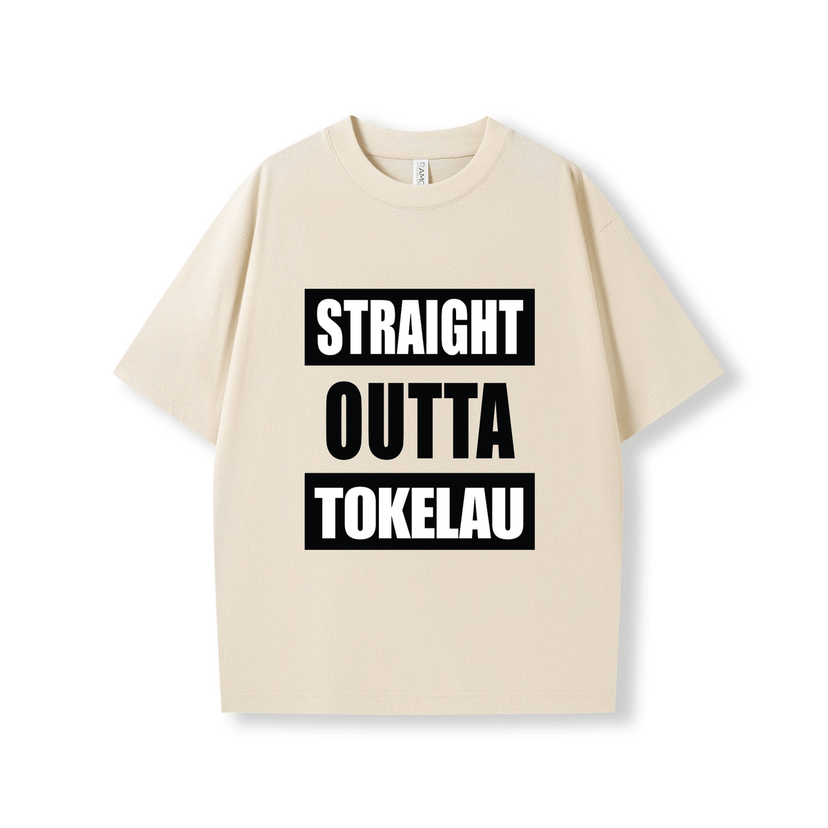 STRAIGHT OUTTA TOKELAU | OVERSIZE UNISEX TEE - Stick N It
