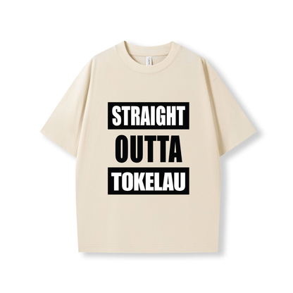 STRAIGHT OUTTA TOKELAU | OVERSIZE UNISEX TEE - Stick N It
