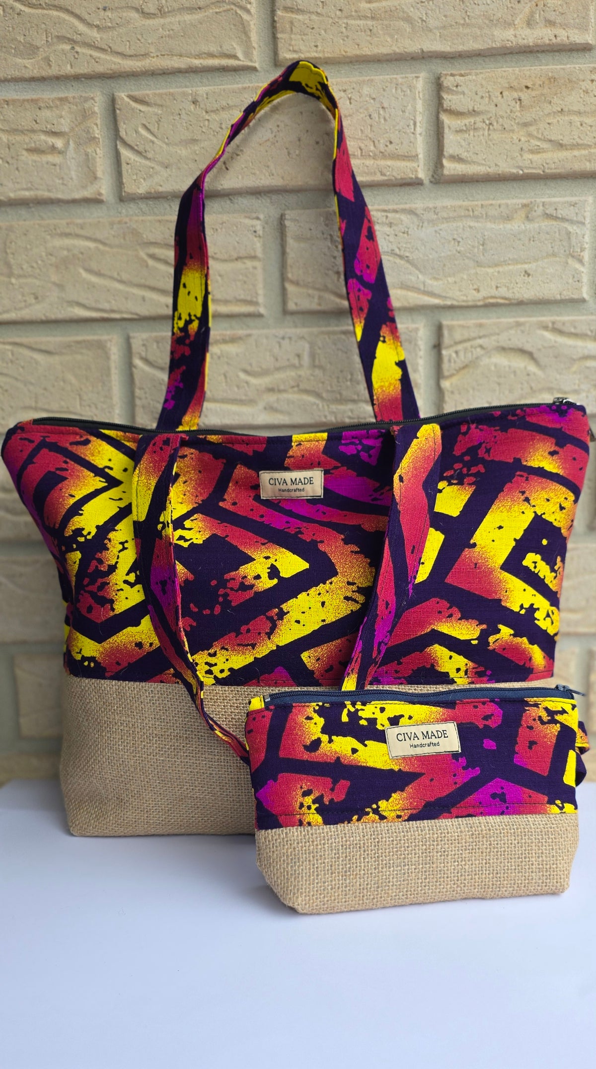 HANDMADE TOTE & MINI BAG SET | PASIFIKA - Stick N It