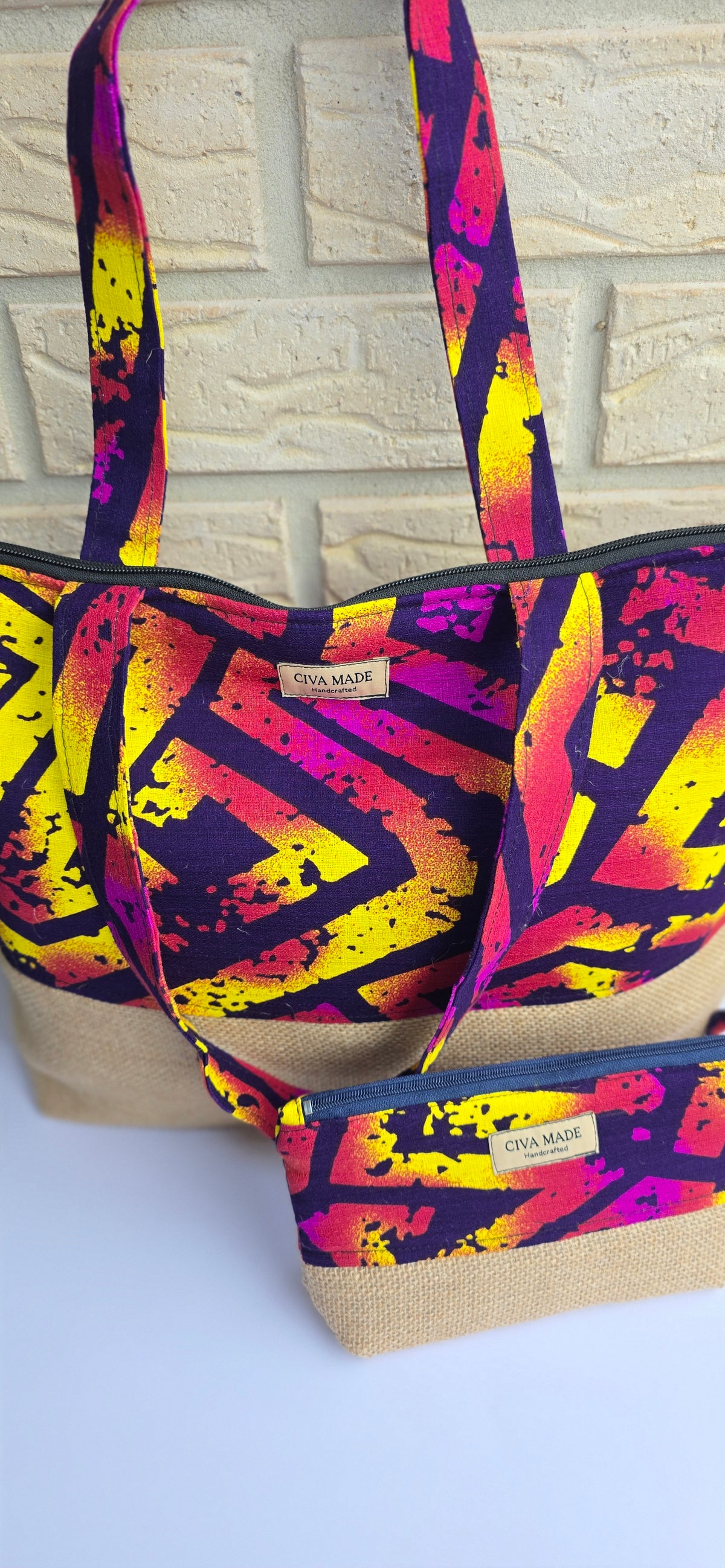 HANDMADE TOTE & MINI BAG SET | PASIFIKA - Stick N It