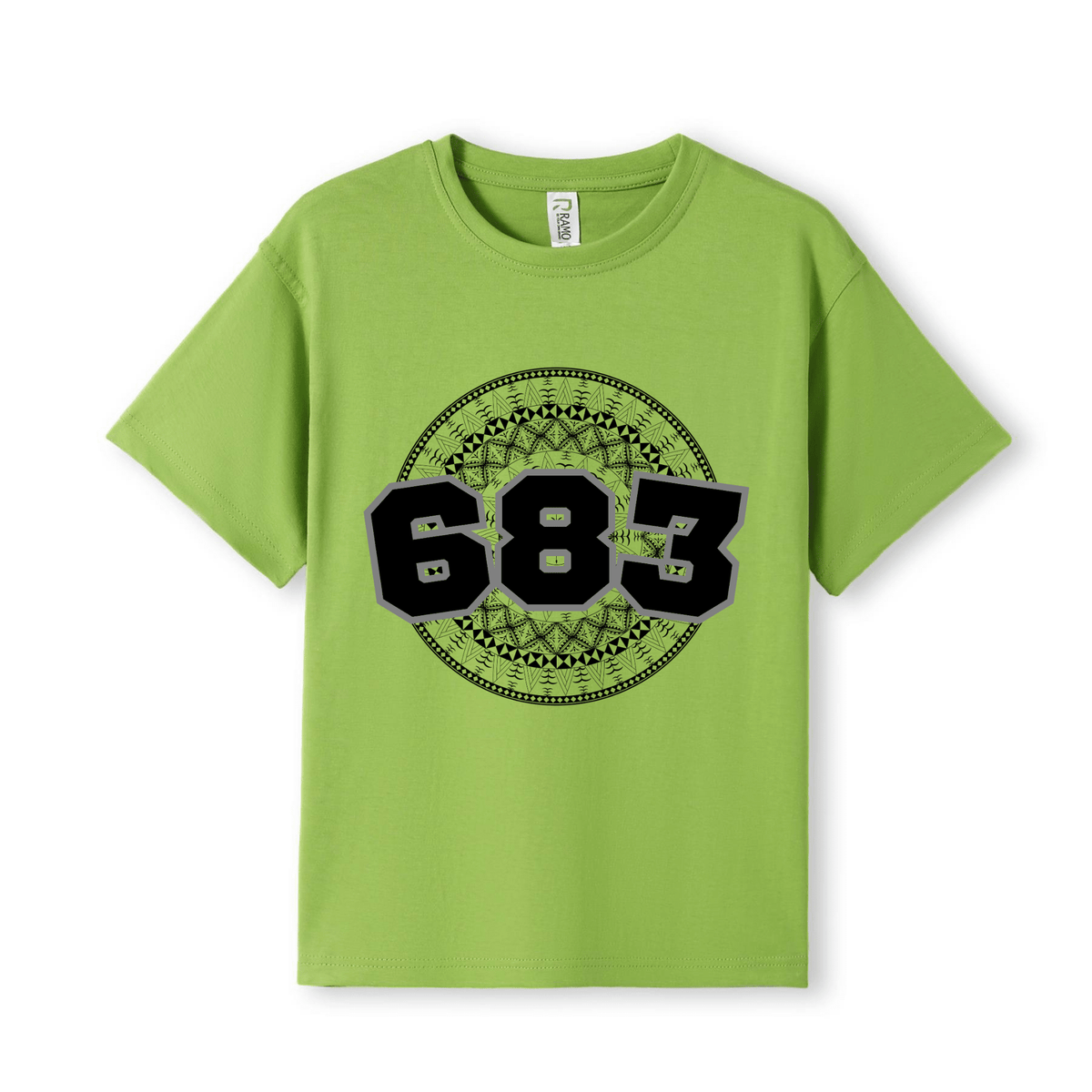 NIUE | 683 | KIDS TEE | BLACK DESIGN - Stick N It