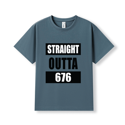STRAIGHT OUTTA 676 | KIDS TEE - Stick N It