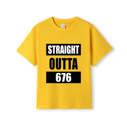 STRAIGHT OUTTA 676 | KIDS TEE - Stick N It