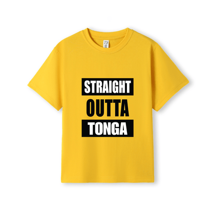 STRAIGHT OUTTA TONGA | KIDS TEE - Stick N It