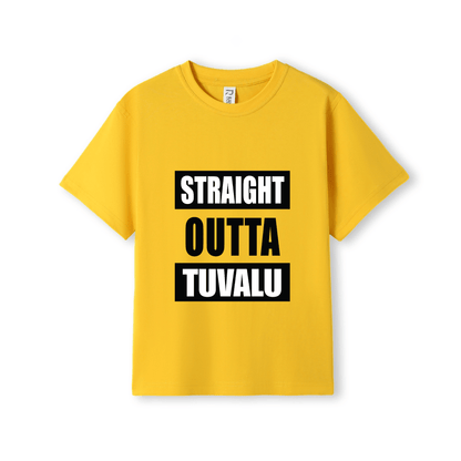 STRAIGHT OUTTA TUVALU | KIDS TEE - Stick N It
