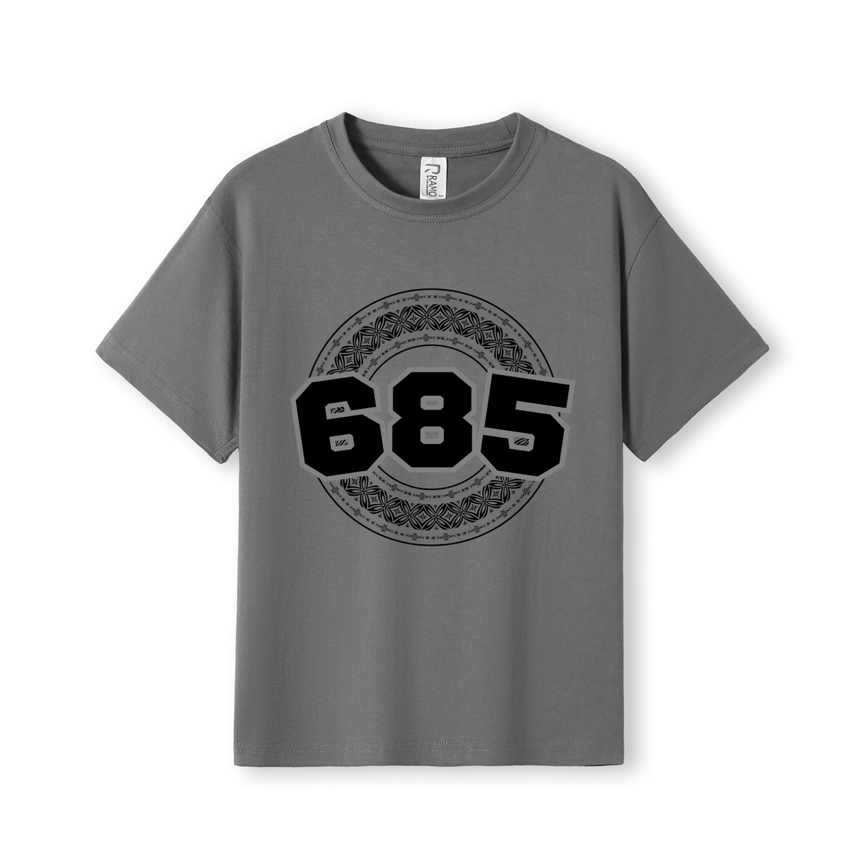 SAMOA | 685 | KIDS TEE | BLACK DESIGN - Stick N It