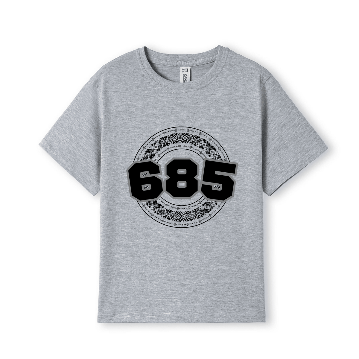 SAMOA | 685 | KIDS TEE | BLACK DESIGN - Stick N It