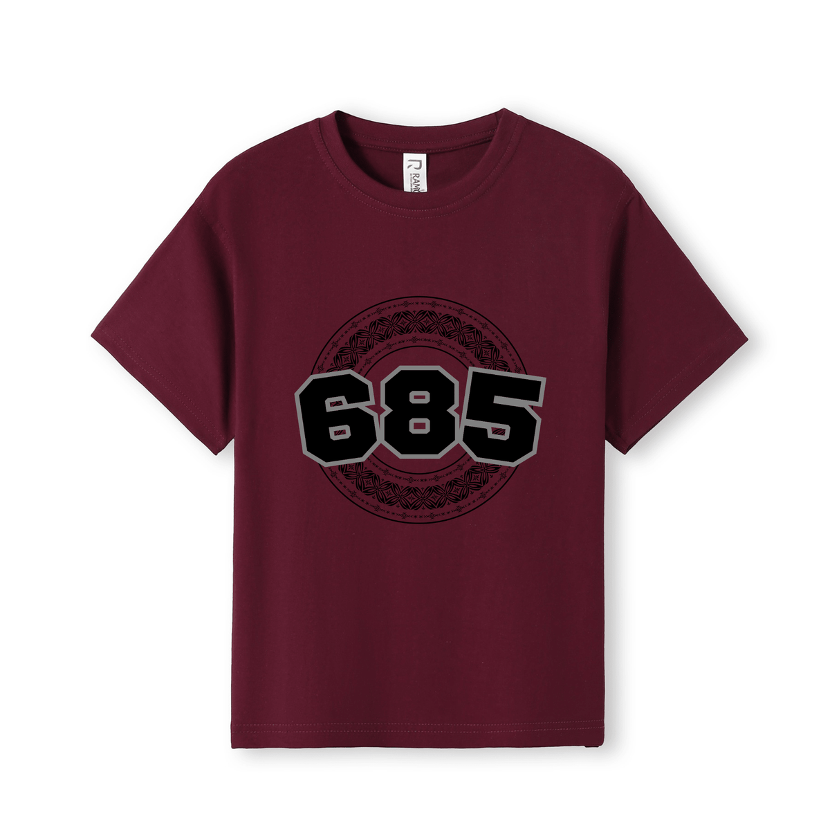 SAMOA | 685 | KIDS TEE | BLACK DESIGN - Stick N It