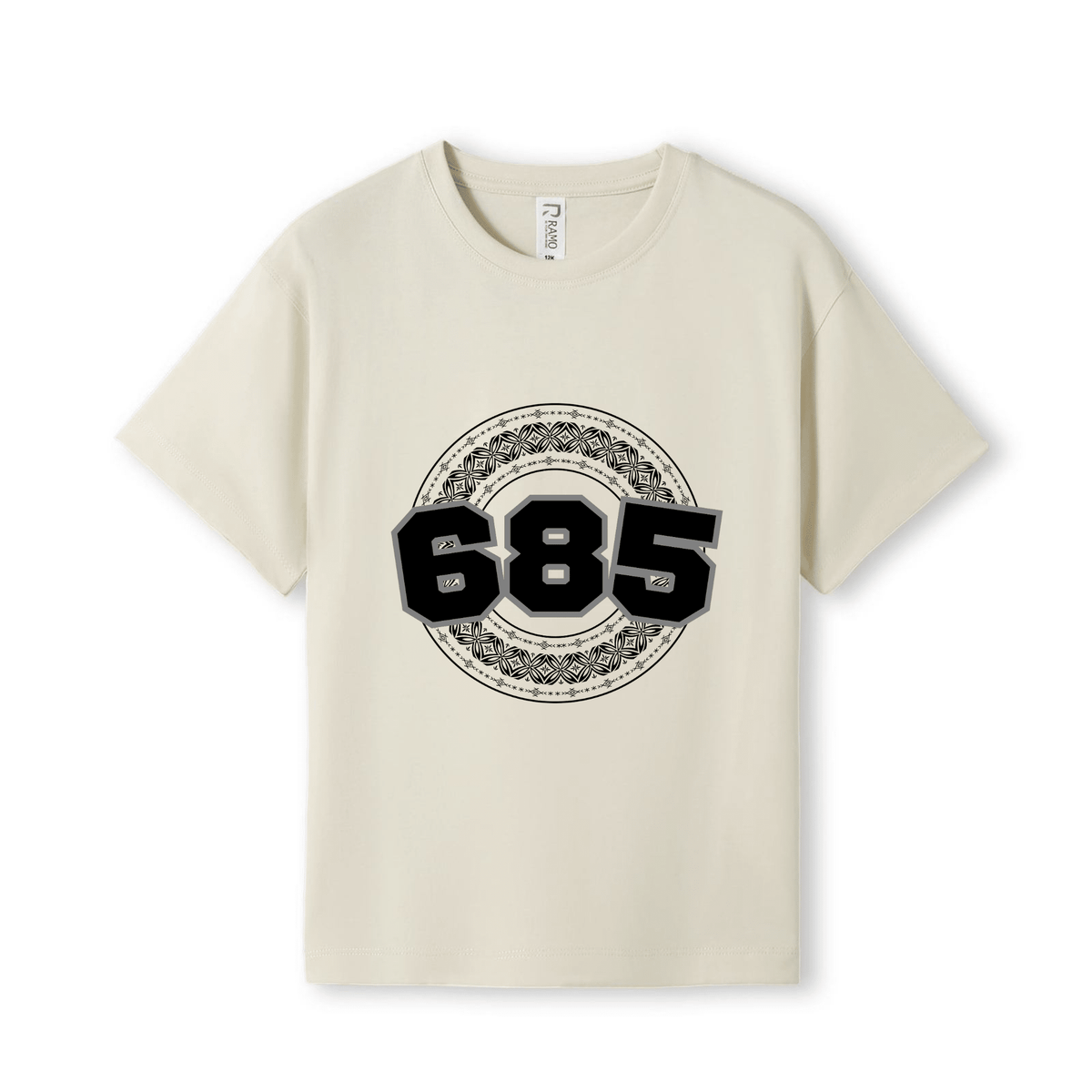 SAMOA | 685 | KIDS TEE | BLACK DESIGN - Stick N It