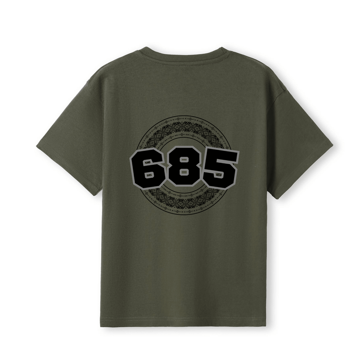 SAMOA | 685 | KIDS TEE | BLACK DESIGN - Stick N It