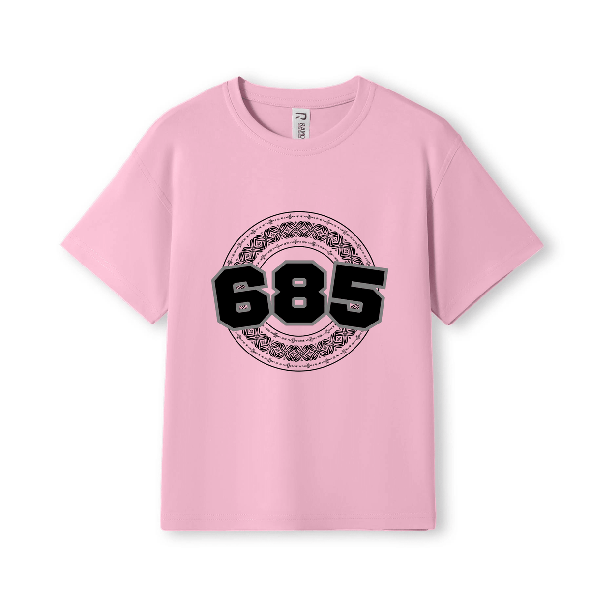 SAMOA | 685 | KIDS TEE | BLACK DESIGN - Stick N It