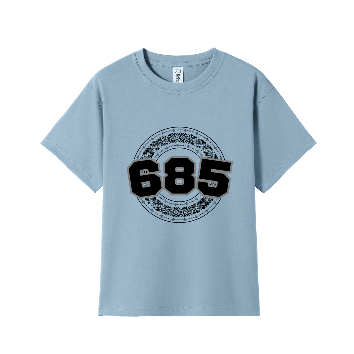 SAMOA | 685 | KIDS TEE | BLACK DESIGN - Stick N It