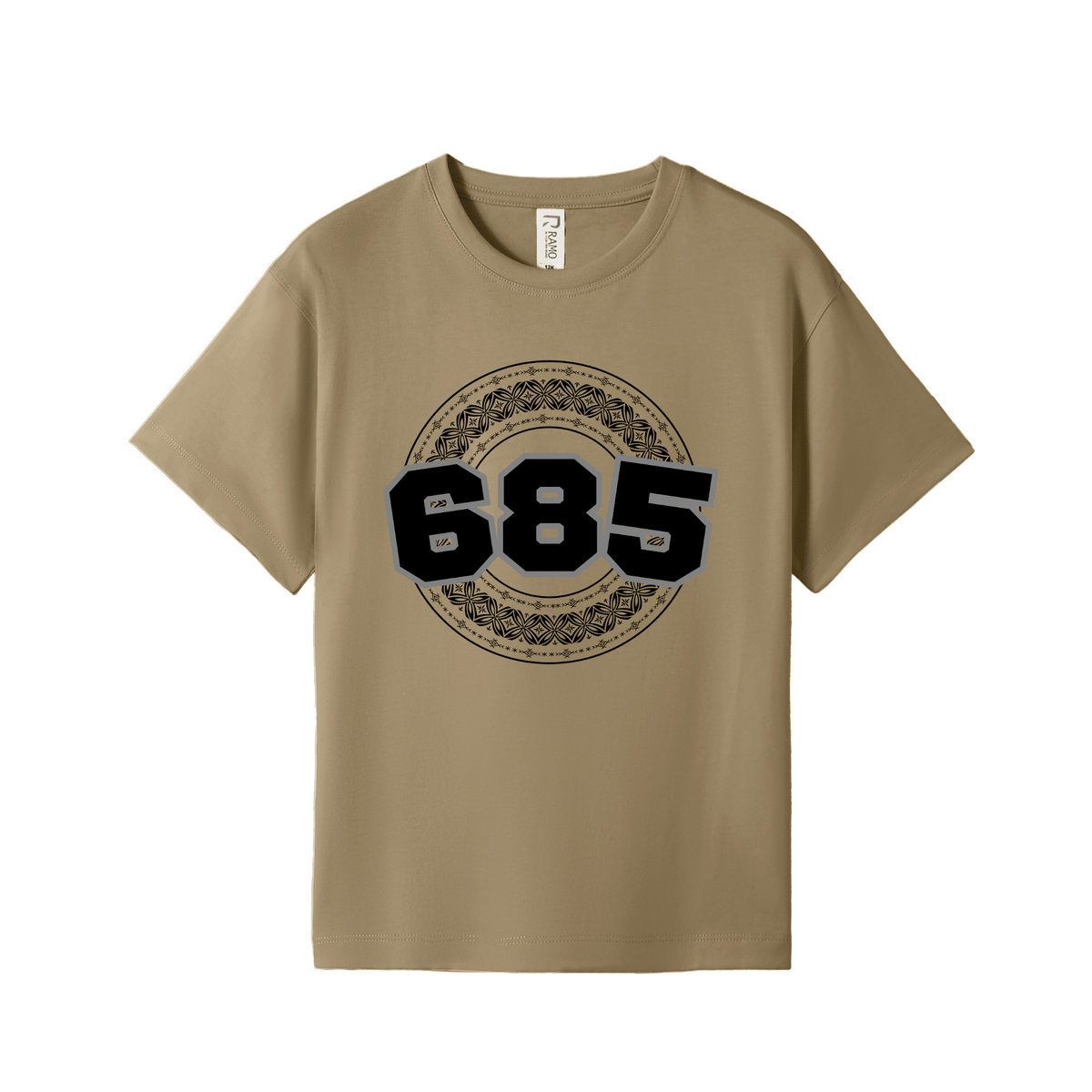 SAMOA | 685 | KIDS TEE | BLACK DESIGN - Stick N It