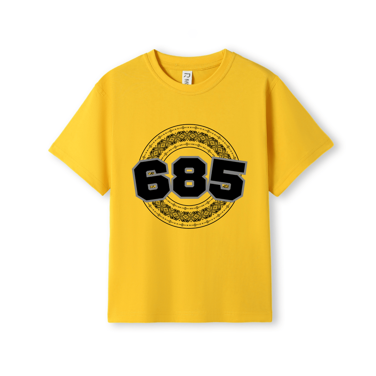 SAMOA | 685 | KIDS TEE | BLACK DESIGN - Stick N It