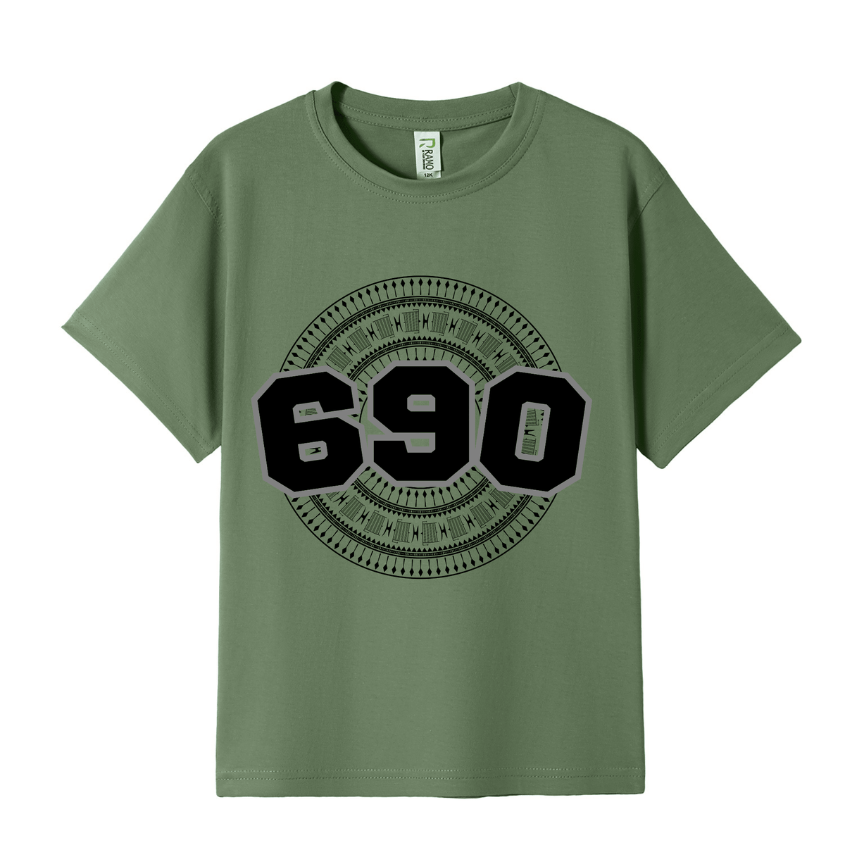 TOKELAU | 690 | KIDS TEE | BLACK DESIGN - Stick N It