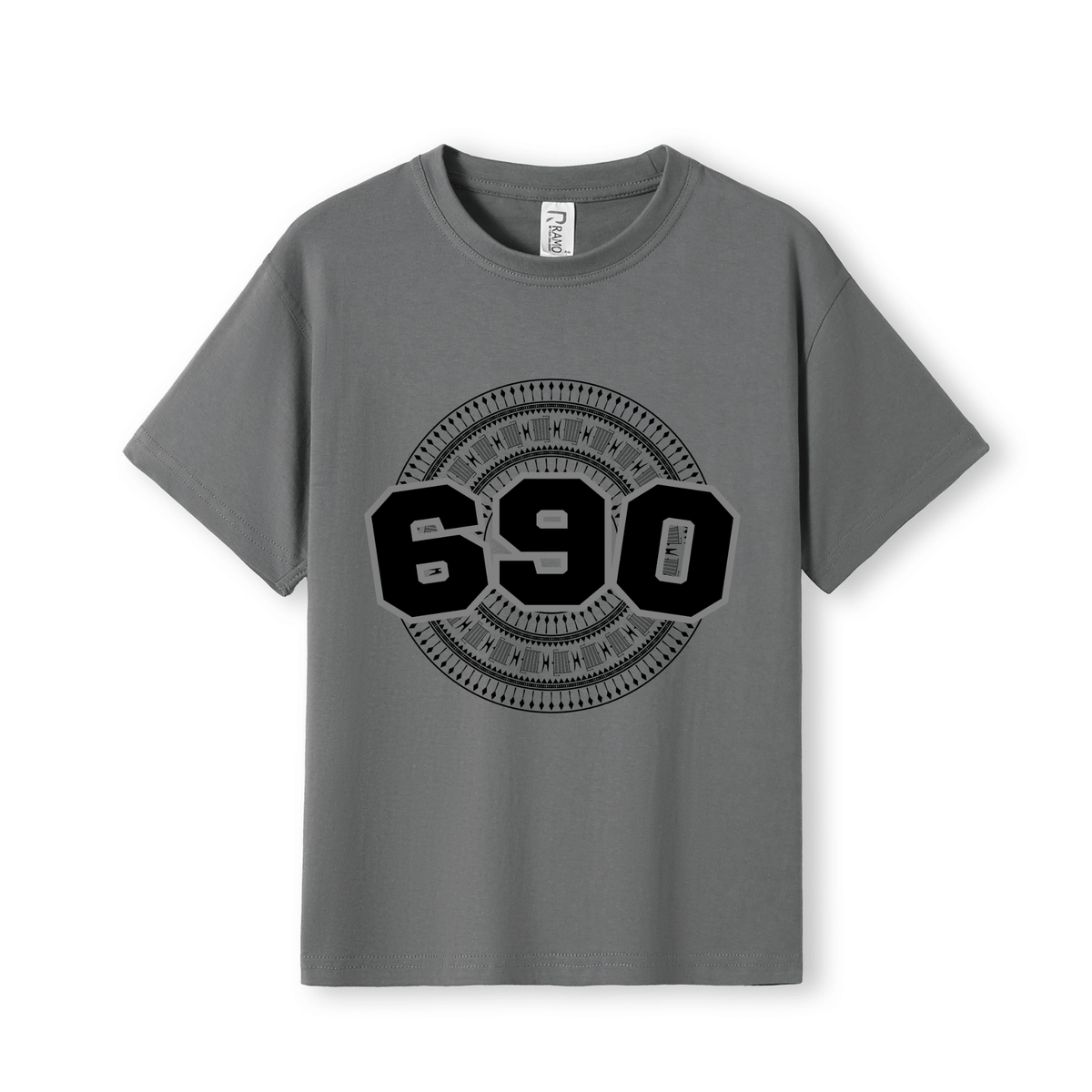 TOKELAU | 690 | KIDS TEE | BLACK DESIGN - Stick N It
