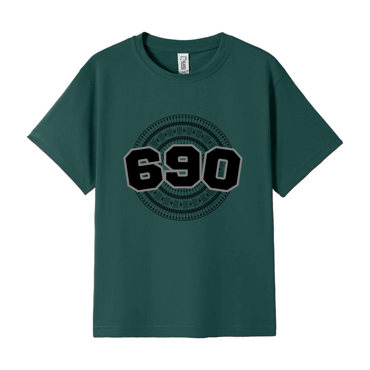 TOKELAU | 690 | KIDS TEE | BLACK DESIGN - Stick N It