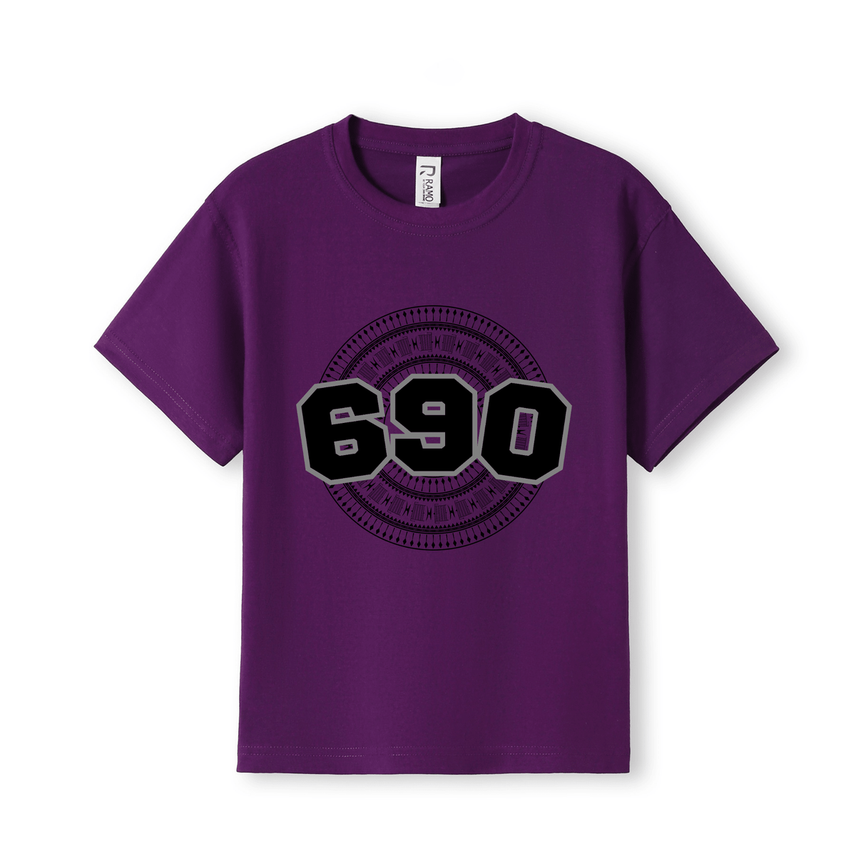 TOKELAU | 690 | KIDS TEE | BLACK DESIGN - Stick N It