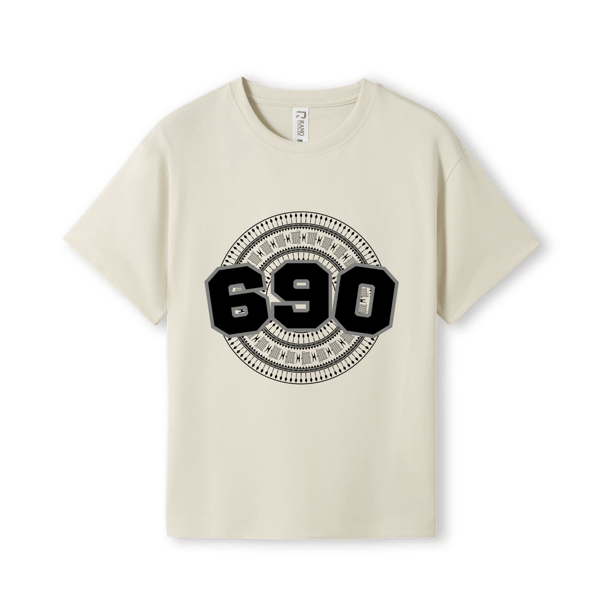 TOKELAU | 690 | KIDS TEE | BLACK DESIGN - Stick N It