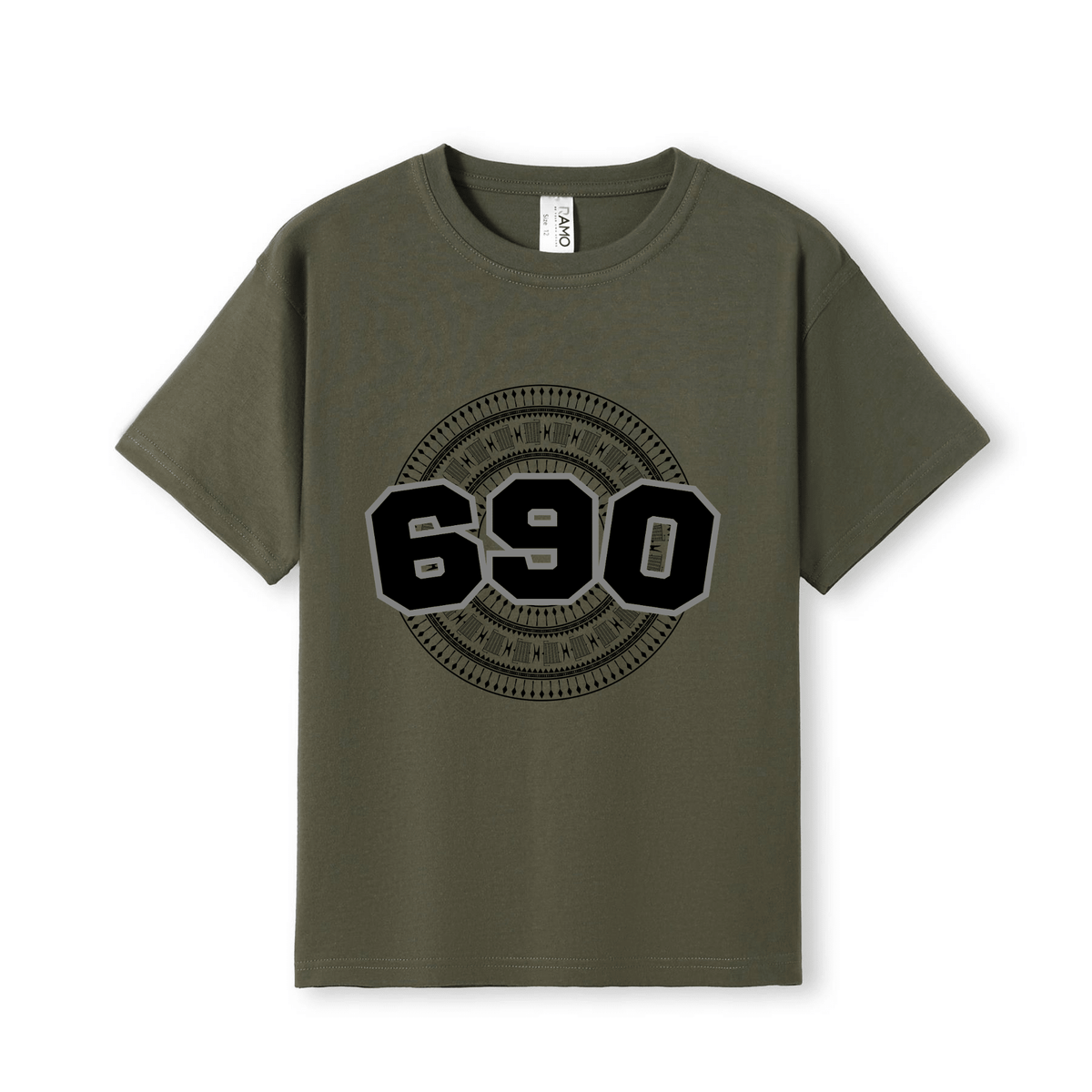 TOKELAU | 690 | KIDS TEE | BLACK DESIGN - Stick N It