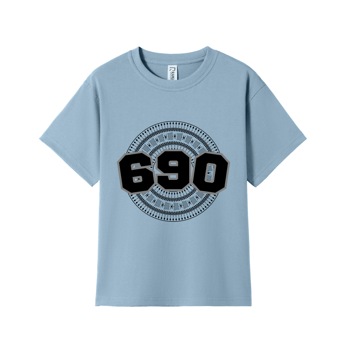 TOKELAU | 690 | KIDS TEE | BLACK DESIGN - Stick N It