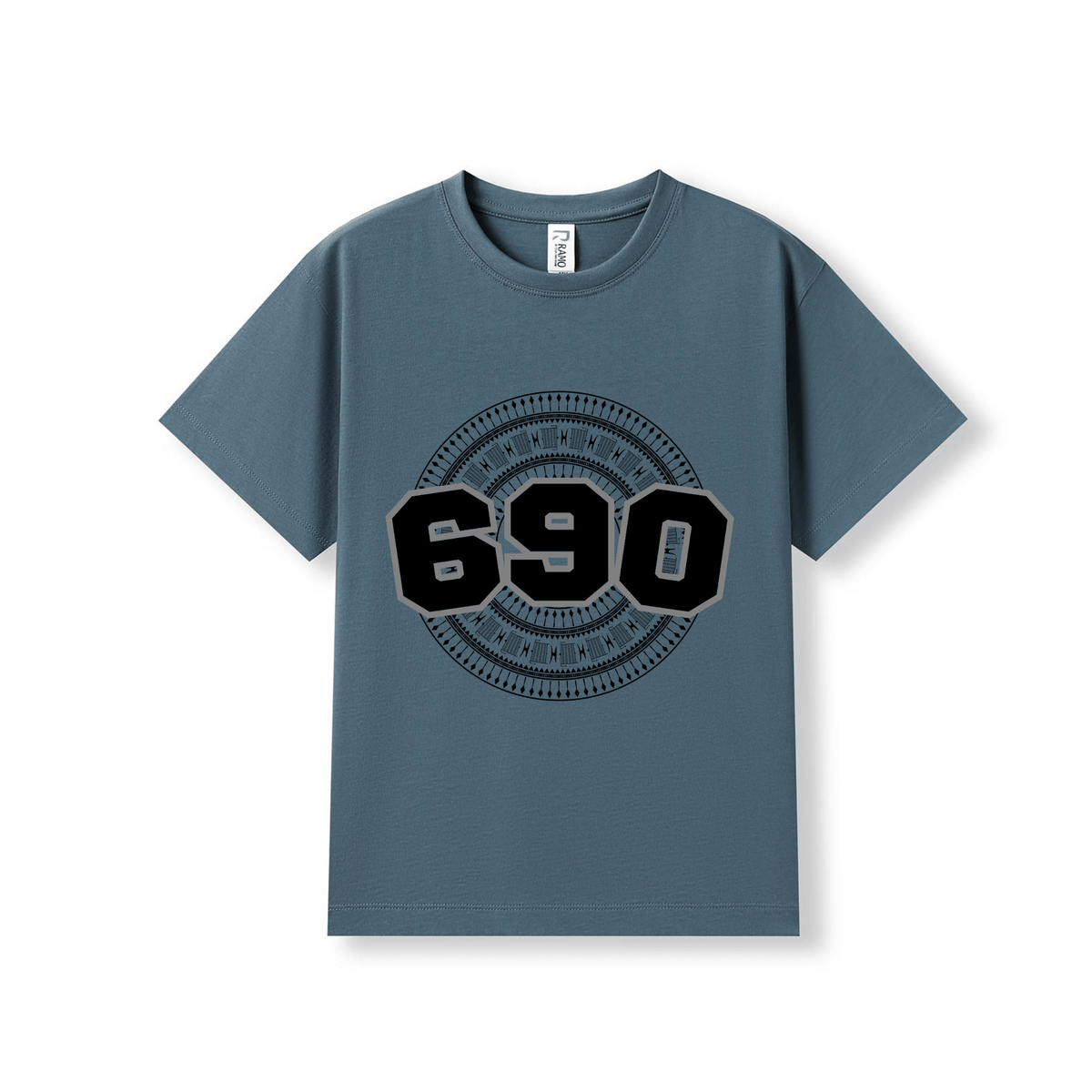 TOKELAU | 690 | KIDS TEE | BLACK DESIGN - Stick N It