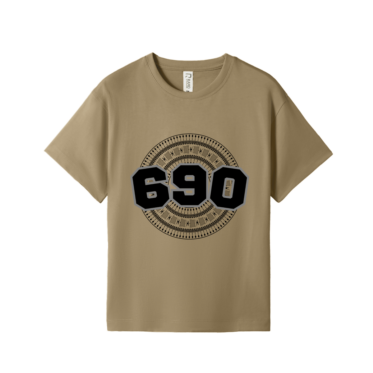 TOKELAU | 690 | KIDS TEE | BLACK DESIGN - Stick N It
