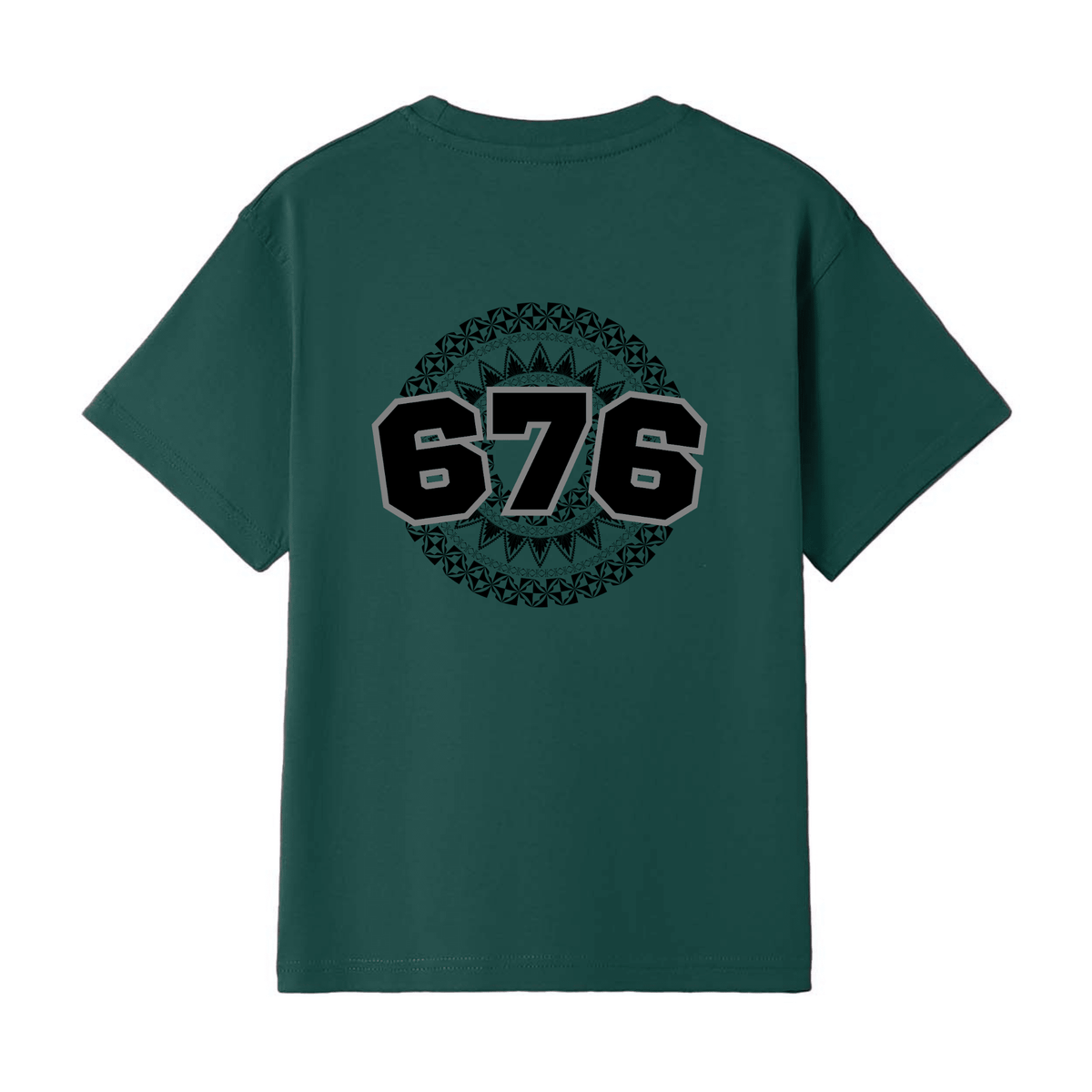TONGA | 676 | KIDS TEE | BLACK DESIGN - Stick N It