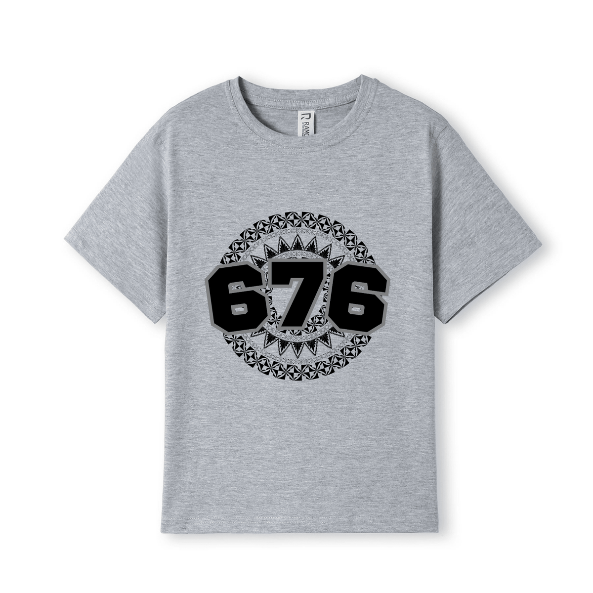 TONGA | 676 | KIDS TEE | BLACK DESIGN - Stick N It