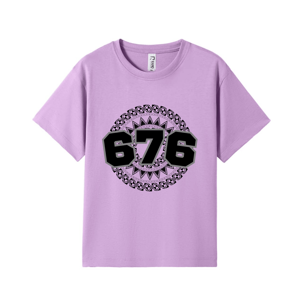 TONGA | 676 | KIDS TEE | BLACK DESIGN - Stick N It