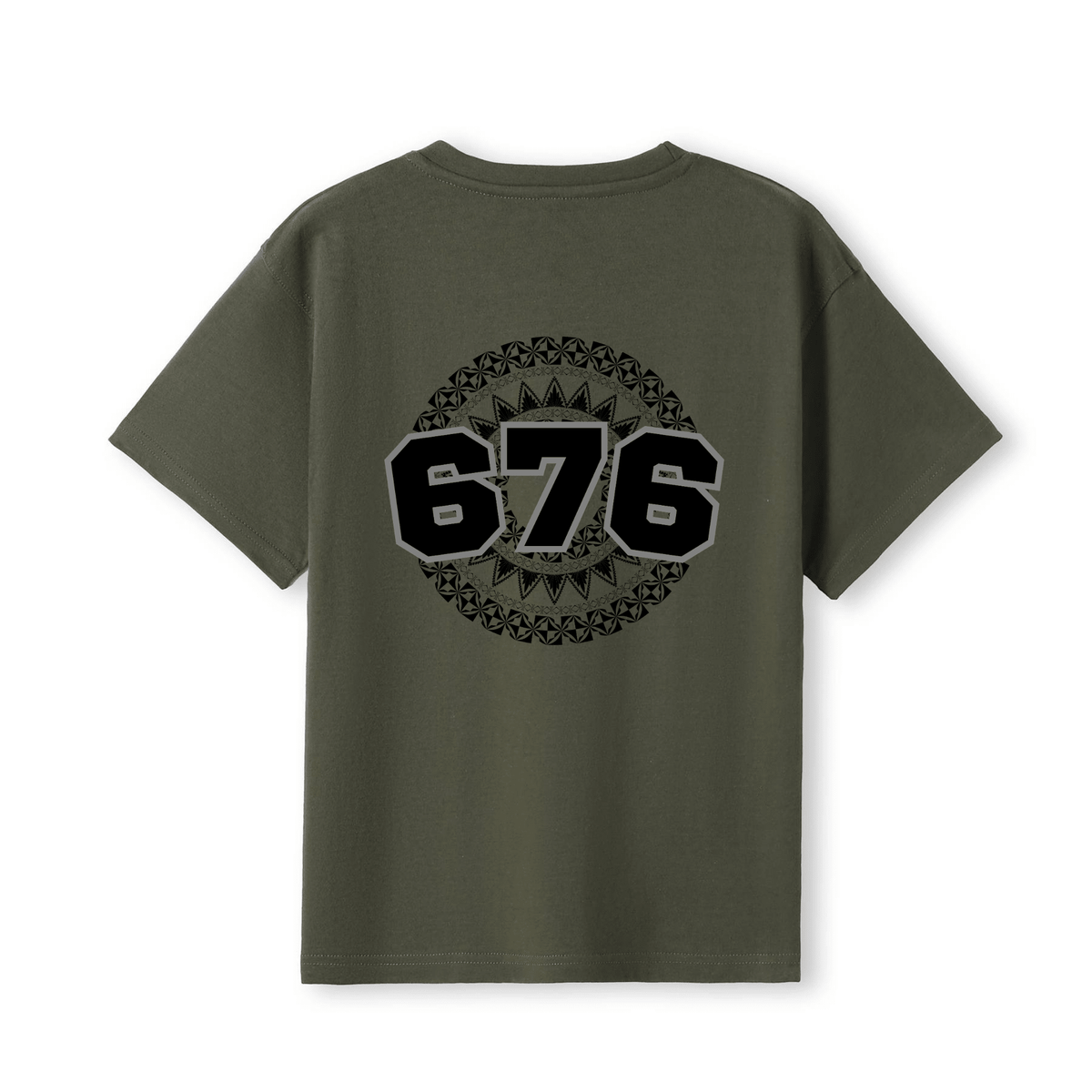 TONGA | 676 | KIDS TEE | BLACK DESIGN - Stick N It