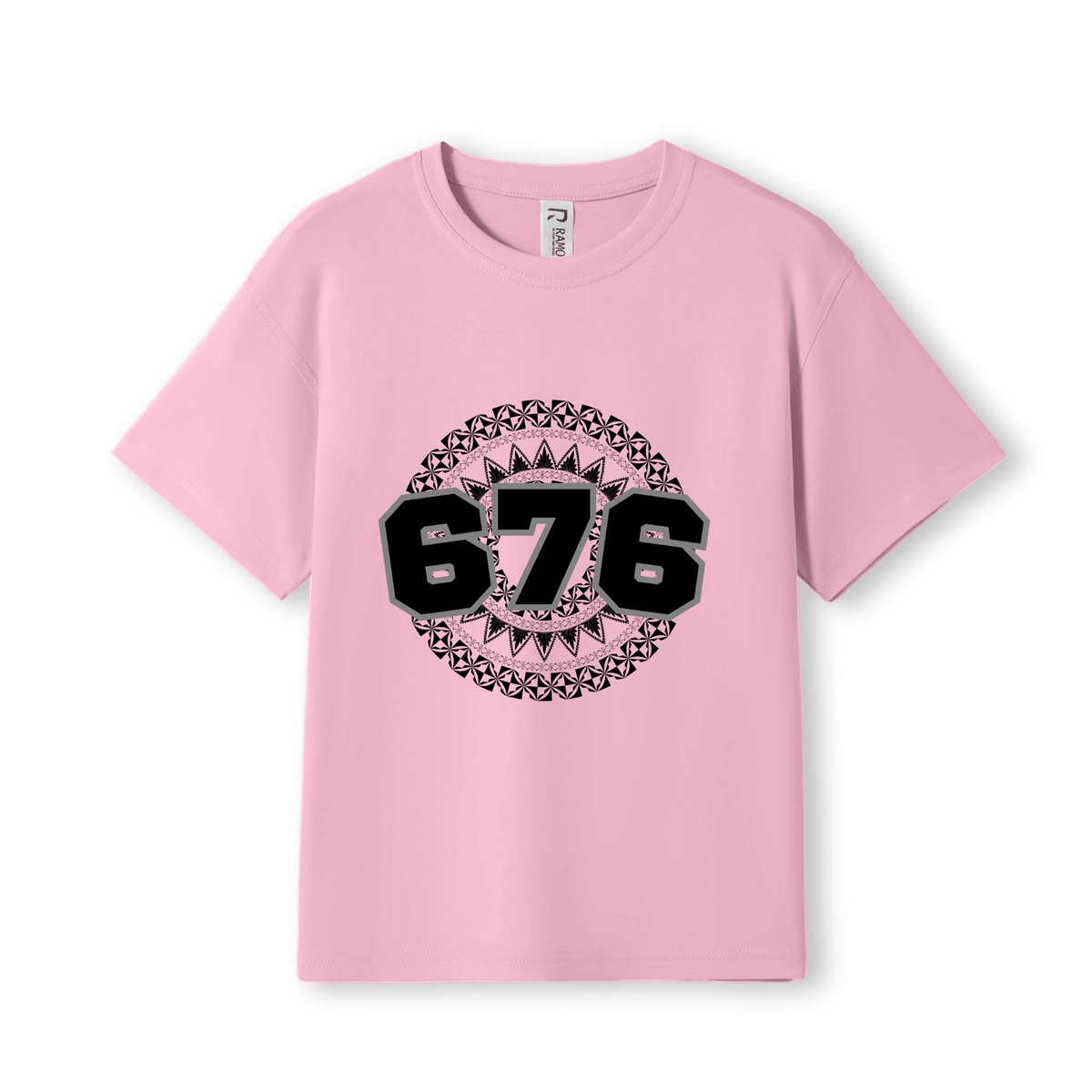 TONGA | 676 | KIDS TEE | BLACK DESIGN - Stick N It
