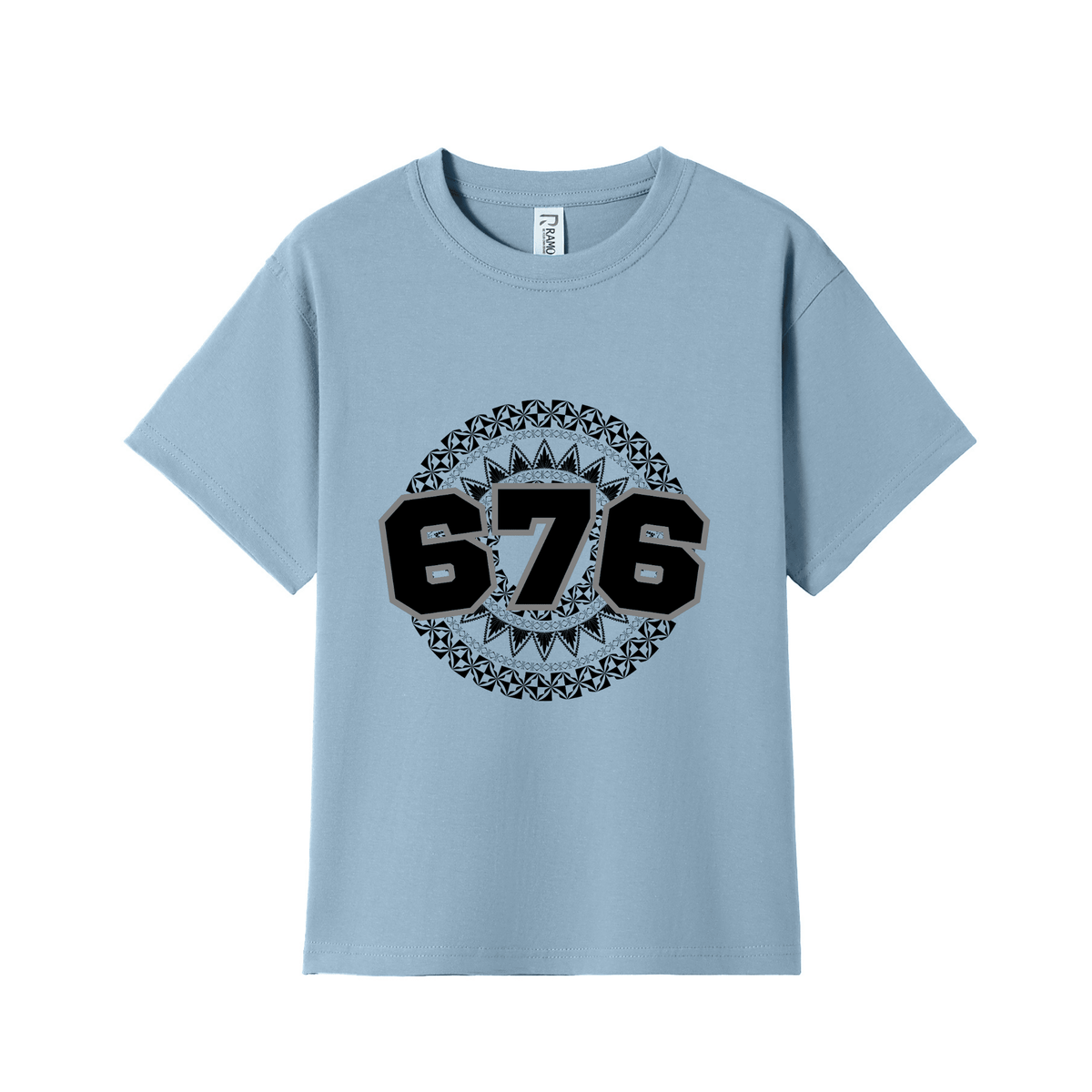 TONGA | 676 | KIDS TEE | BLACK DESIGN - Stick N It